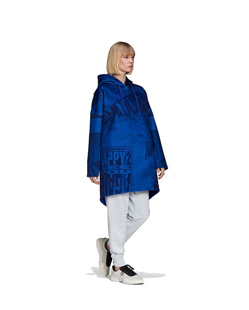 Blue Velvet Space Allover Hoodie Dress