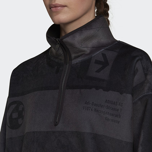 Black Velvet Space Zine Allover Sweatshirt
