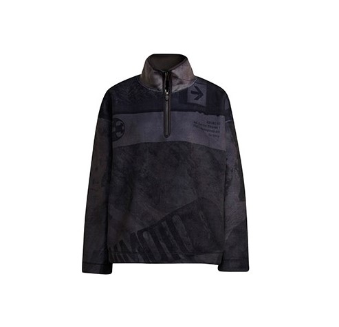 Black Velvet Space Zine Allover Sweatshirt