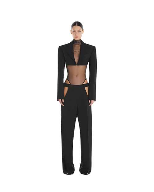 Black Cropped Jacket