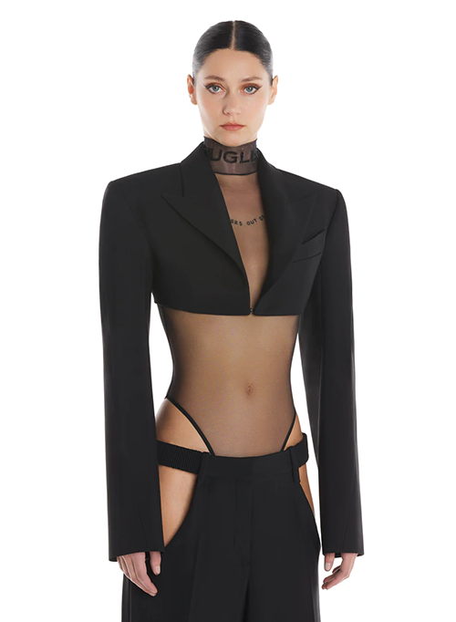 Black Cropped Jacket
