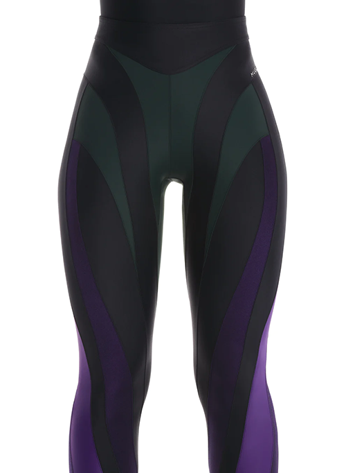 Black D. Forest Spiral Leggings