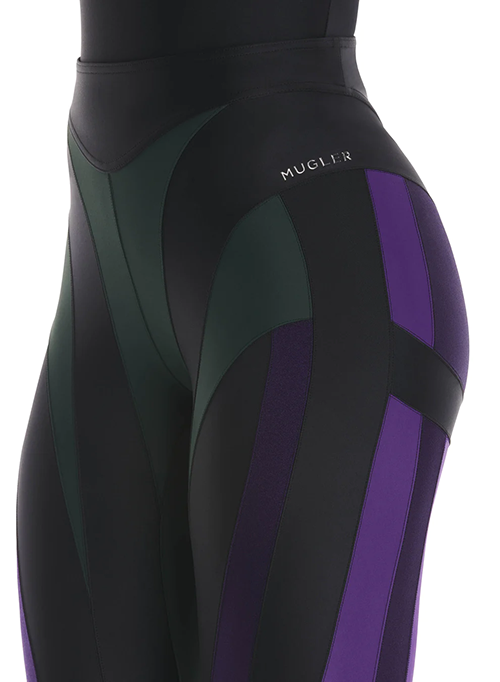 Black D. Forest Spiral Leggings