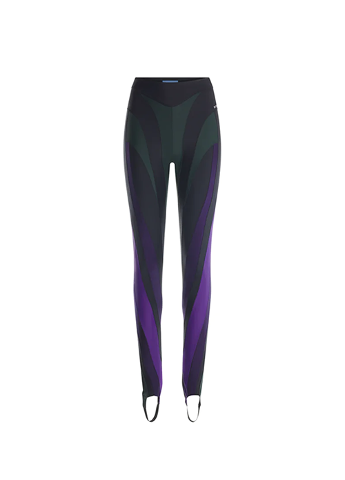 Black D. Forest Spiral Leggings
