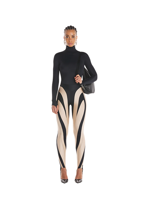Black Powder Spiral Leggings