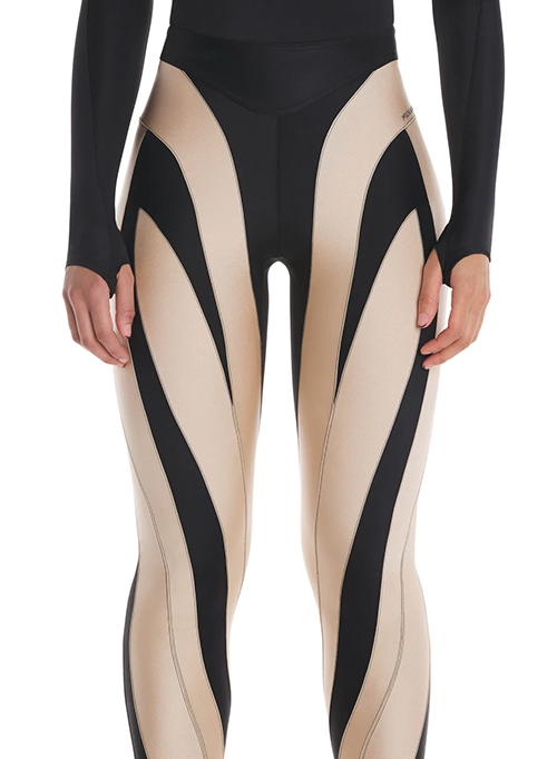 Black Powder Spiral Leggings
