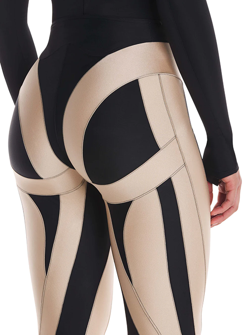 Black Powder Spiral Leggings