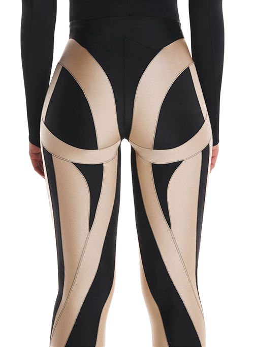 Black Powder Spiral Leggings