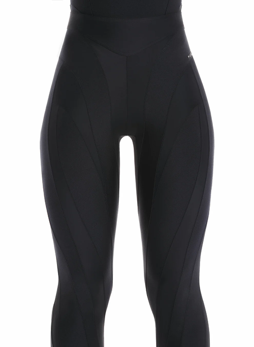 Black Spiral Leggings