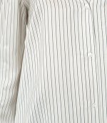 ALEXANDER WANG DRAPEY STRIPE SHIRTING GOLD SHOULDER US SHIRT