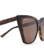 BALENCIAGA EYEWEAR TORTOISESHELL CAT-EYE FRAME SUNGLASSES