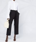 HELMUT LANG CROP WRAP PANT.TELA