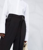 HELMUT LANG CROP WRAP PANT.TELA