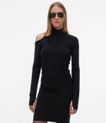HELMUT LANG BK CUTOUT DRESS.SEAM
