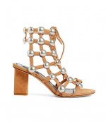 ALEXANDER WANG RAINEY CLAY SUEDE SANDALS