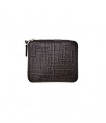 Black Embossed Logotype Wallet