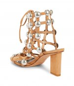 ALEXANDER WANG RAINEY CLAY SUEDE SANDALS