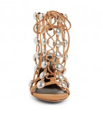ALEXANDER WANG RAINEY CLAY SUEDE SANDALS