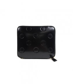 Black Polka Dots Embossed Wallet