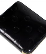 Black Polka Dots Embossed Wallet