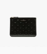 Black Polka Dots Embossed Wallet
