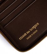 Brown Embossed Logotype Wallet