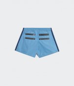 ADIDAS X LOTTA VOLKOVA LT BLUE ZIP SHORTS