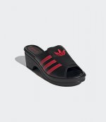 ADIDAS X LOTTA VOLKOVA BLACK TREFOIL MULE