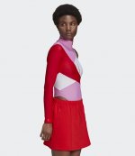 ADIDAS X LOTTA VOLKOVA PINK/RED/WHITE SWIMWEAR ONE SLEEVE SWIM