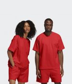 ADIDAS X PHARRELL WILLIAMS RED BASICS SHIRT