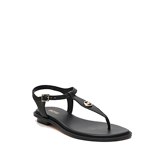 Mallory Black Thong Sandal
