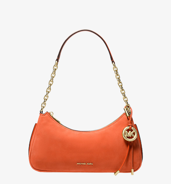Orange Nolita Chambray MD Chain Pouchette