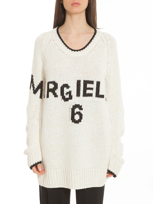 Oversized Ivory Knitted Sweater