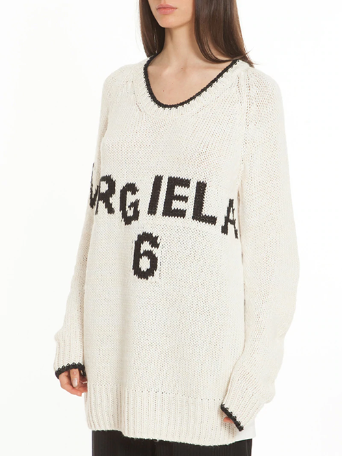 Oversized Ivory Knitted Sweater