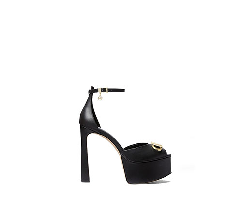Martina Peep Toe Black Pump