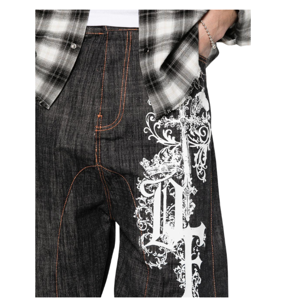 LOW RIDE SHORT DENIM PANT