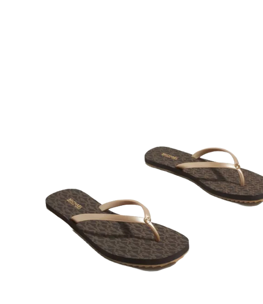 Jinx Brown Gold Flip Flop