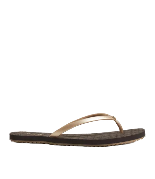 Jinx Brown Gold Flip Flop