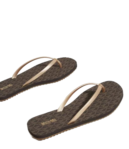 Jinx Brown Gold Flip Flop