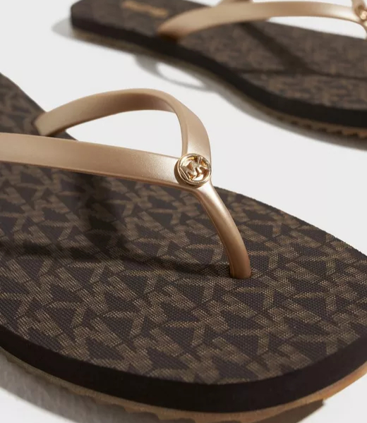Jinx Brown Gold Flip Flop