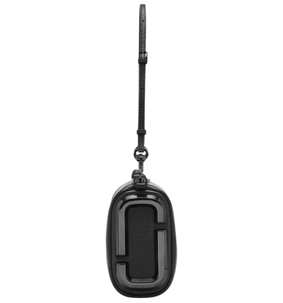 Black Leather The Snapshot Shoulder Bag