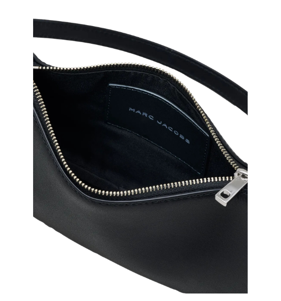 Black Leather Charms Shoulder Bag
