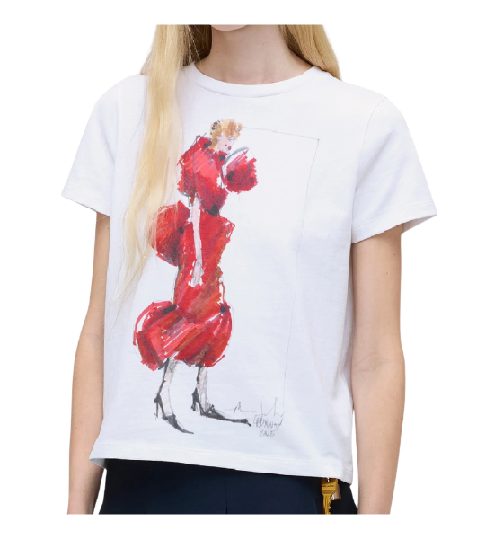 White/Multi Look 33 Marc's Runway Baby Tee