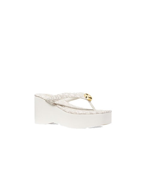 Sarita Wedge Vanilla Flip Flop