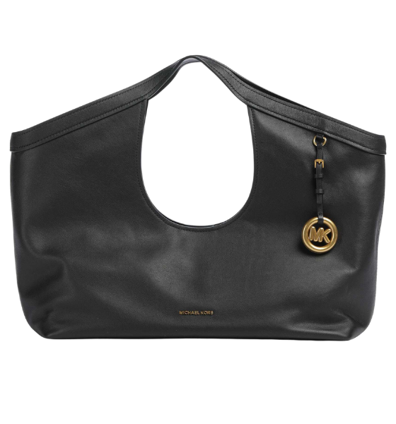 Black Haddie Leather Large Tote Bag
