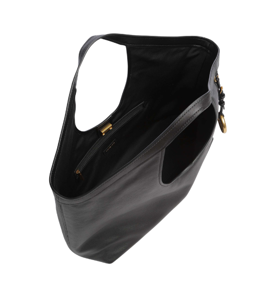 Black Haddie Leather Large Tote Bag