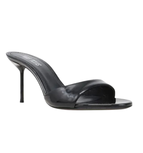 Black Patent Leather Lidia Mule 70