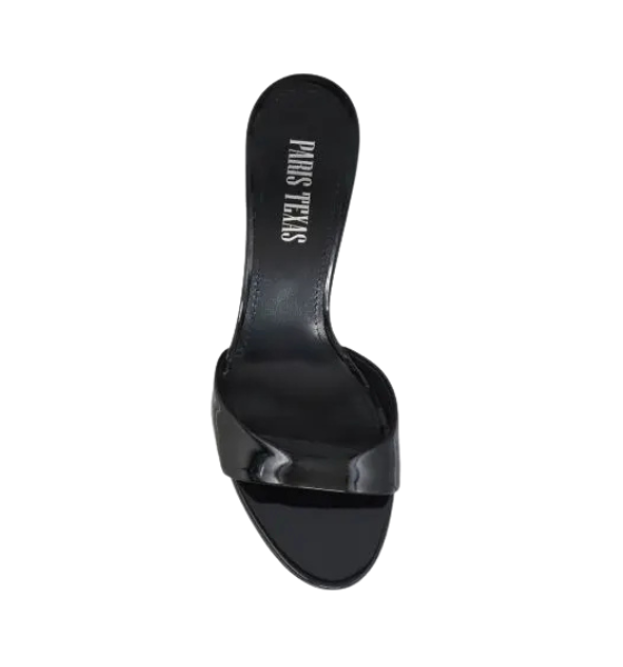 Black Patent Leather Lidia Mule 70