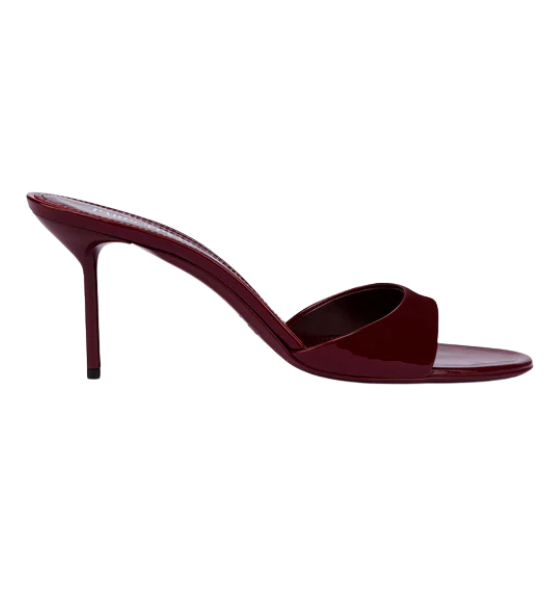 Rouge Noir Nappa Leather Lidia Mule 70