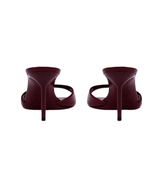 Rouge Noir Nappa Leather Lidia Mule 70
